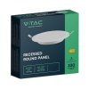 Panel LED V-TAC wpuszczany premium downlight 3W okrągły fi90 VT-61003 4000K 330lm